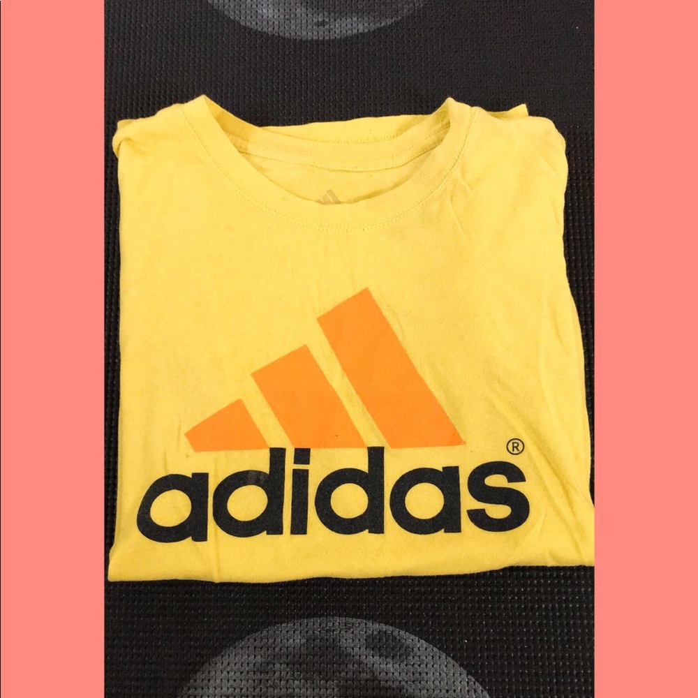 YELLOW ADIDAS TOP
